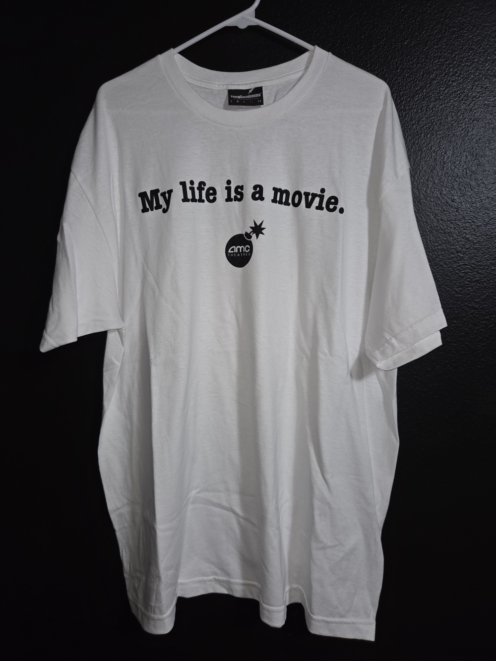 The Hundreds AMC Movie Theater White 'My life is a movie.' Graphic Tee XL